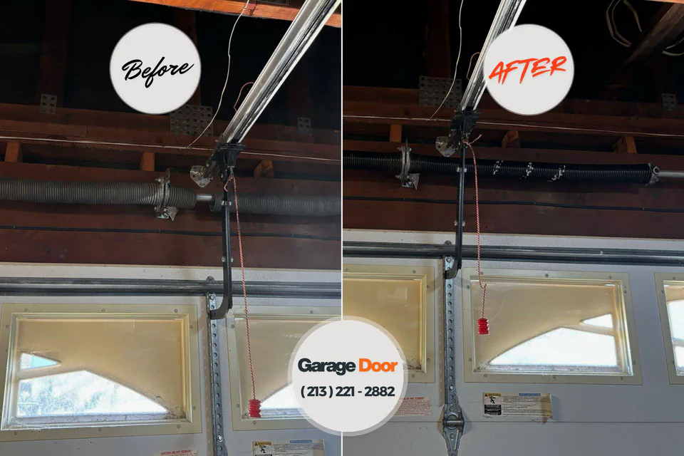 Before and after: garage door repair Swift Trail Junction, AZ